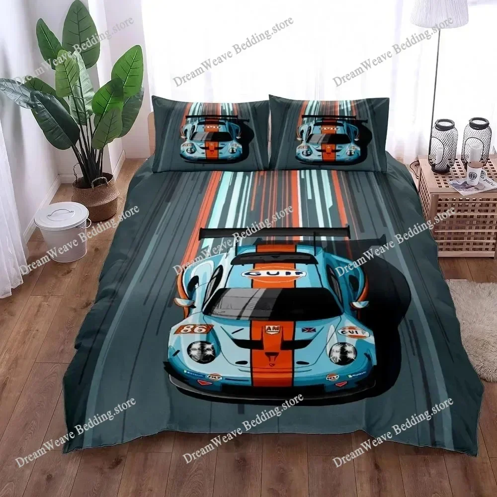 3D Print Renaissance Car Duvet Cover Set King Queen Double Full Twin Single Size Fashion Bedding Set Luxury Gift
