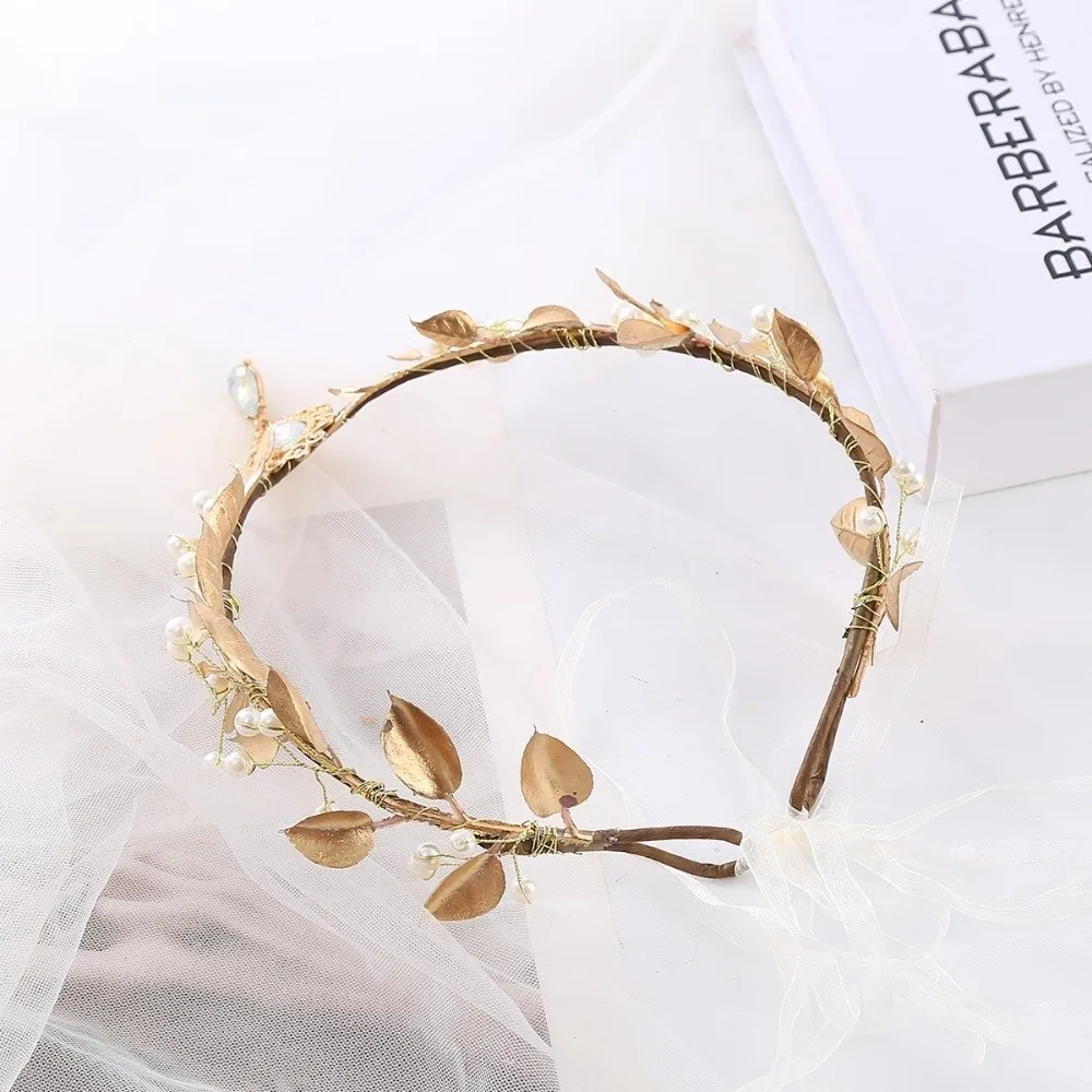 Fairy Flower Vine Elven Crown Diadem Rhinestone Decorated Elf Tiara Head Band Fantasy Fairy Headpiece Costume Accessories