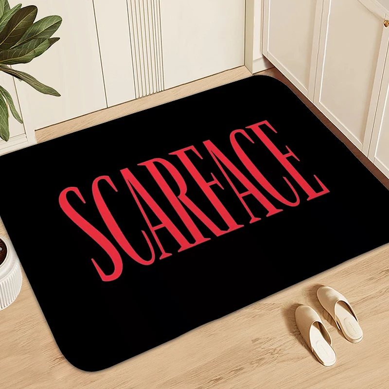 Bath Mat S-Scarfaces Carpet for Bedroom Washable Non-slip Kitchen Living Room Rugs Doormat Entrance Door Home Decorations