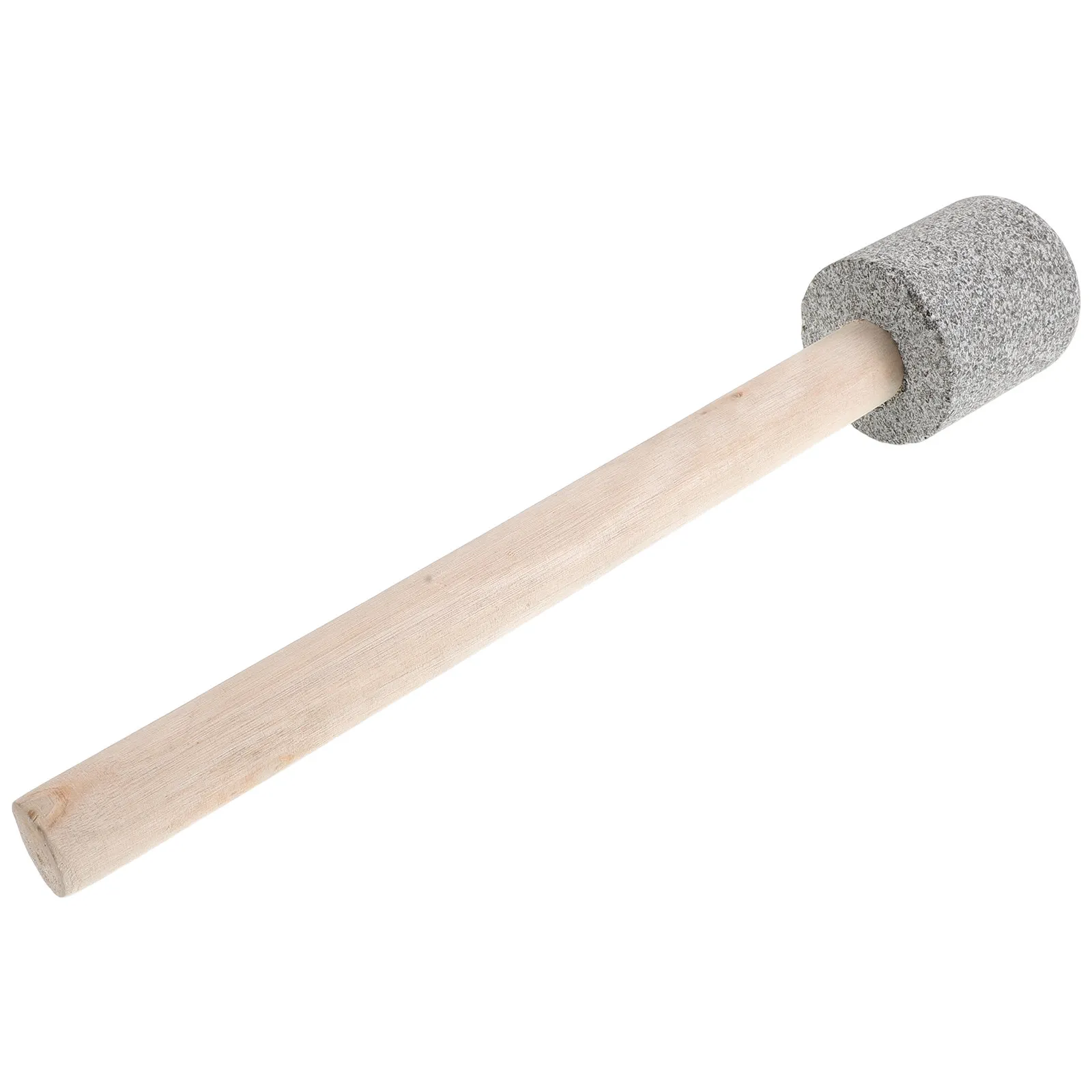Wooden Kitchen Masher Tool Sauerkraut Tamper Granite Pestle Ergonomic Handle Fermentation Pickles Kimchi