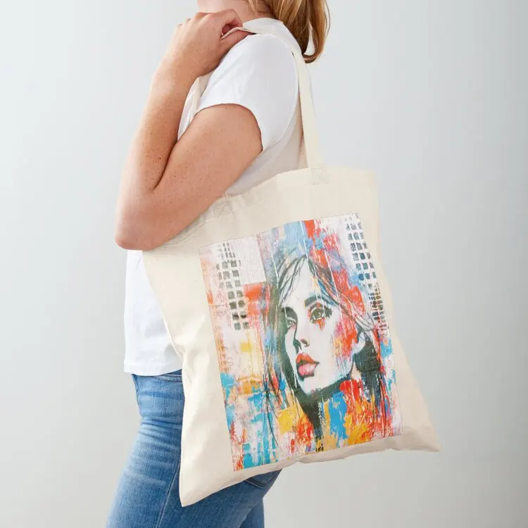 Abstract fragments Tote Bag Canvas shoulder bag tote bag Big women