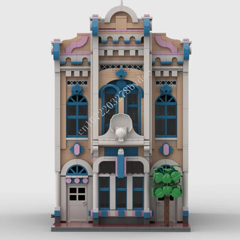 1483PCS Magic Kingdom Confectionary: Second Facade MOC streetview  Puzzles Creative  Assembly Birthday Gift Toys for Adults Ages