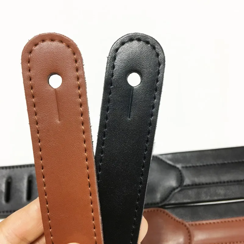 Adjustable Guitar Shoulder Belt for Electric Acoustic Classic Guitar Bass Decompression Soft Leather Guitar Strap