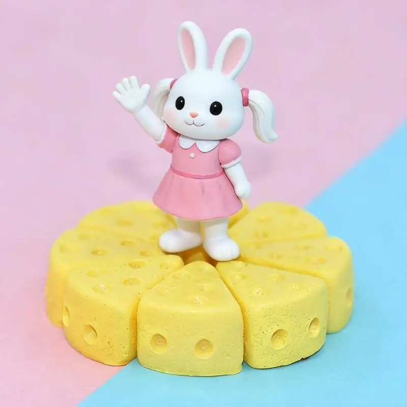 Realistyczny miniaturowy trójkątny sernik zagraj w jedzenie figurka zabawkowy Model z żywicy dla akcesoria do domu dla lalek ról