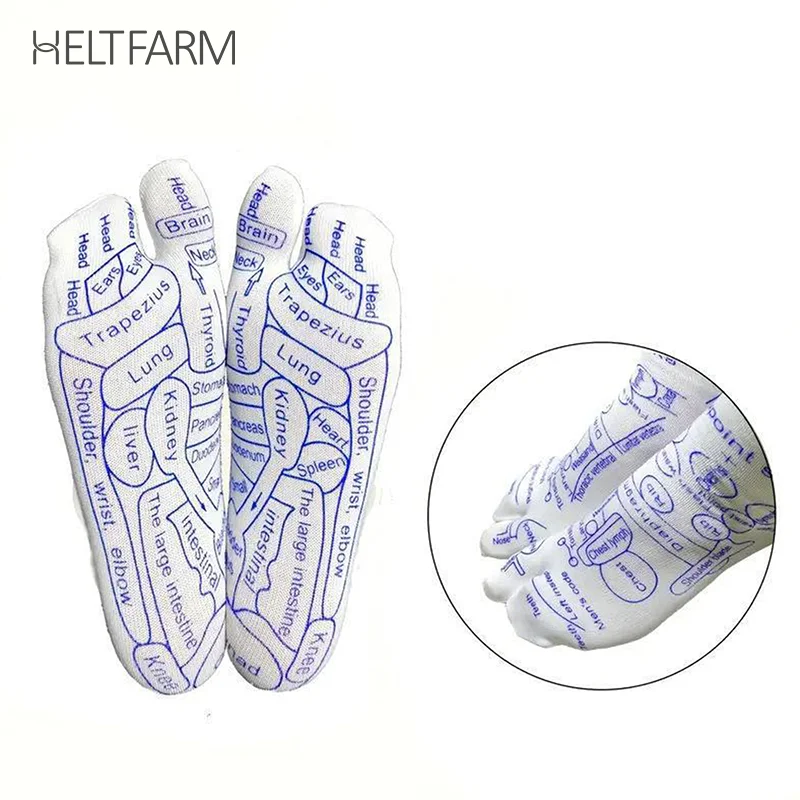 Reflexology Socks Men Women Foot Massage Meridian Acupoint Reflex Area Acupoint Socks And Foot Acupoint Illustration Socks