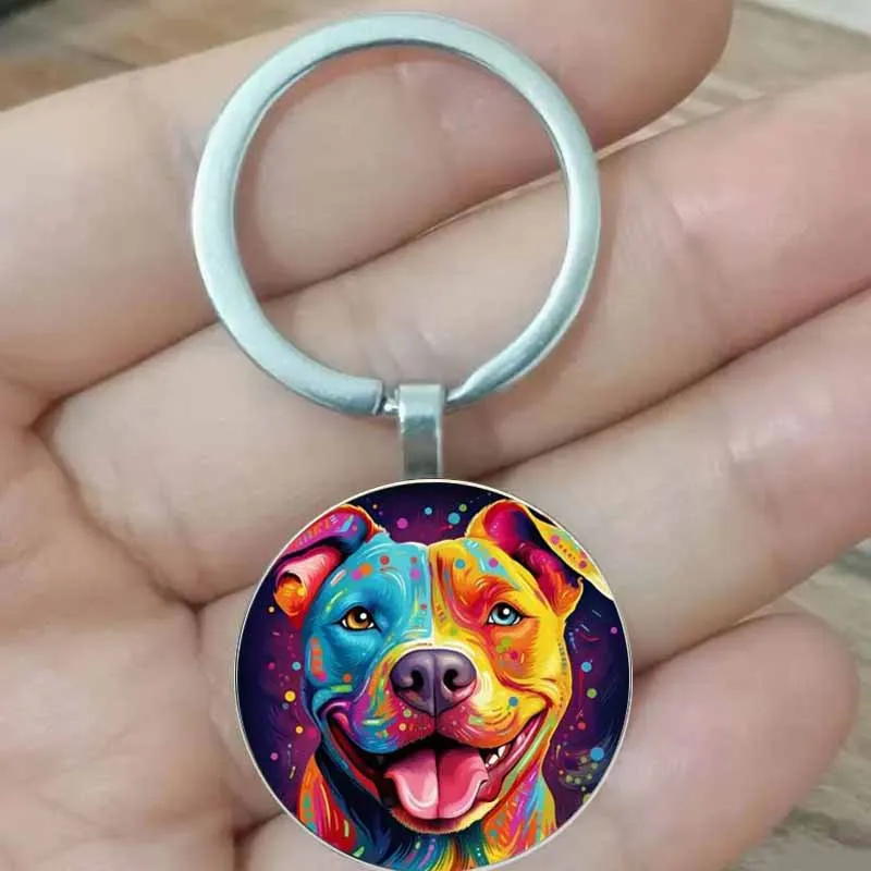

Dog Pattern Fashion Alloy Keychain
