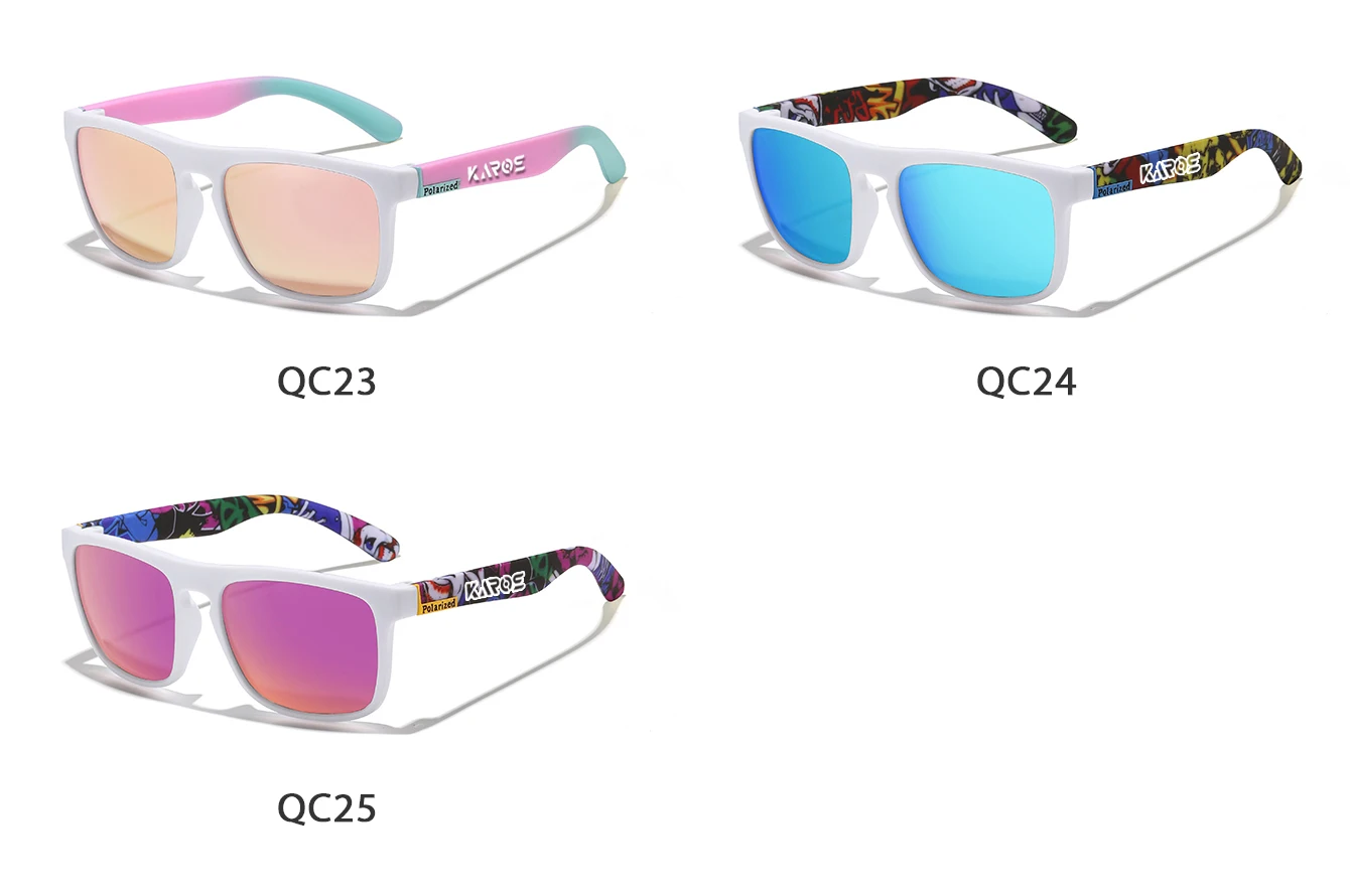 KAROS Polarisierte Sonnenbrille, Unisex, blendfreie Fahrbrille, Outdoor-Sport, Angeln, Radfahren, Reisen, Strand, UV400-Brille – Detail 7