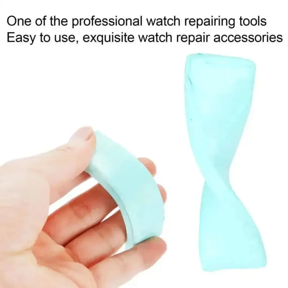 그린 시계 부품 무브먼트 청소 클레이 나무 스틱 포함 오일 제거 고무 퍼티 클리너 먼지 제거 휴대용