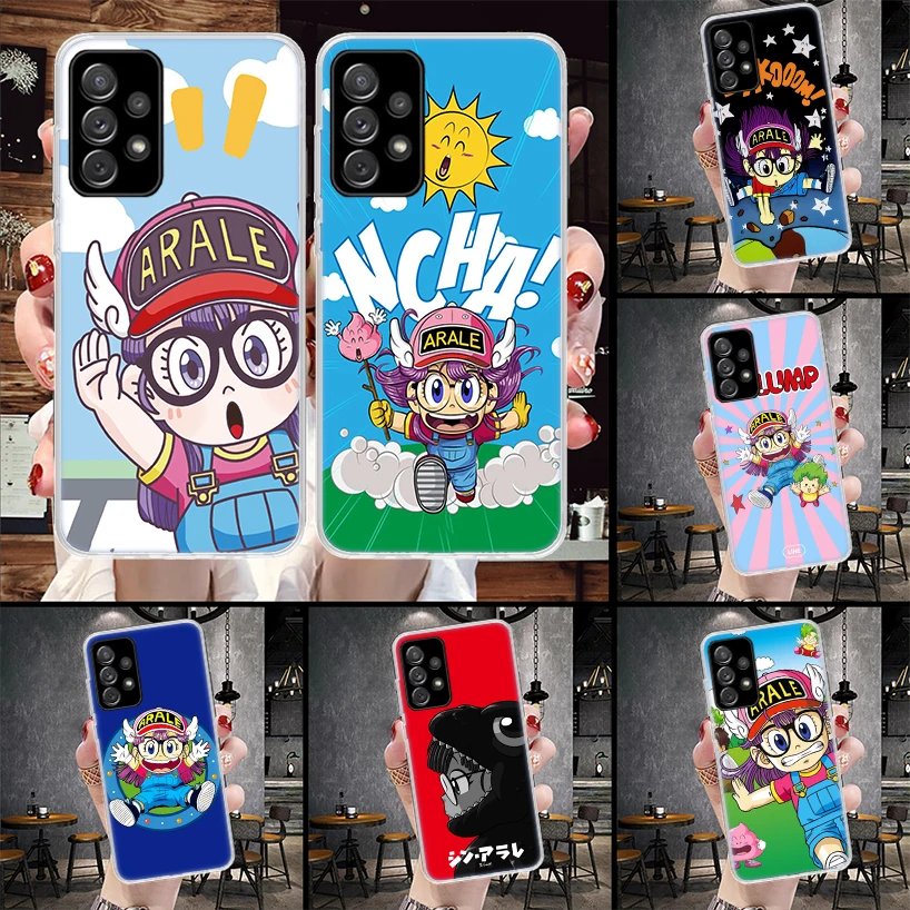 Dr Slump Arale Anime Phone Case For Samsung Galaxy A55 A54 A53 A52 A15 A14 A13 A12 A35 A34 A33 A32 A25 A24 A23 A22 A04S A03S A02