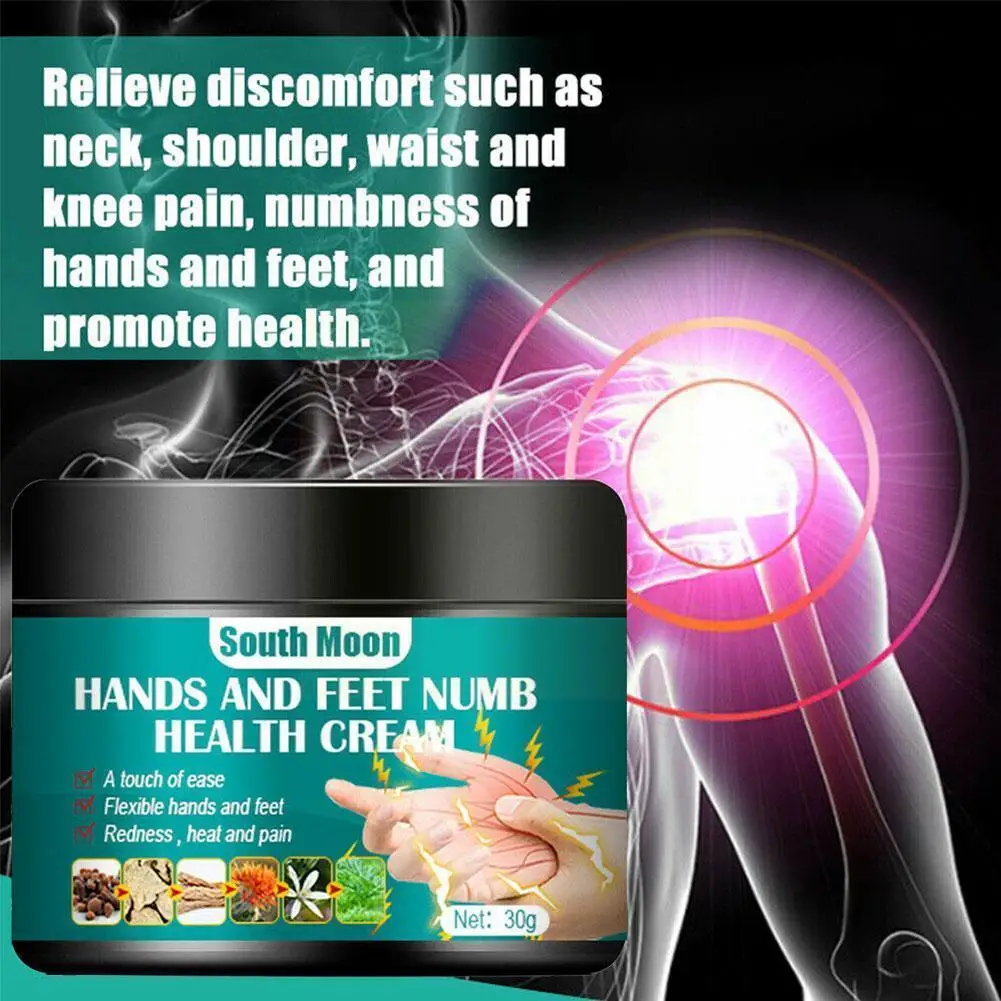 Nerve Pain Relief Cream 30g Hand Foot Pain Relief Ointment Cramps Plaster Muscle Herbal Medical R9Q1