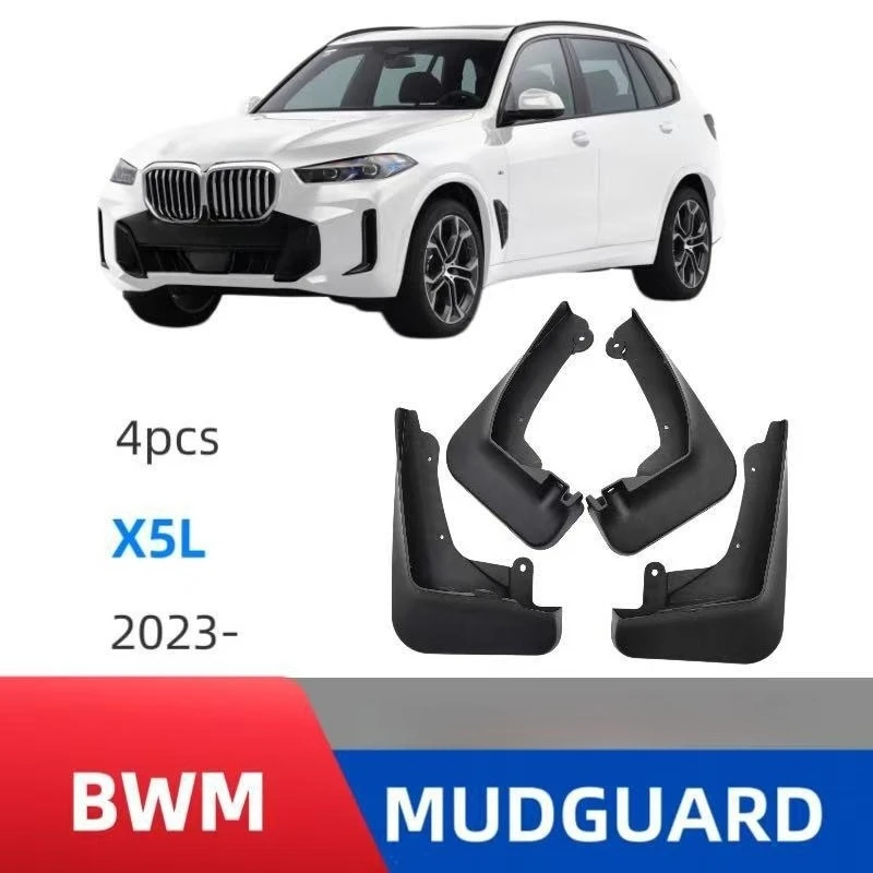 Garde-boue de modification pour BMW Brilliance X5L 2022-2026, garde-boue en PVC résistant à l'usure, garde-boue portables pour voitures