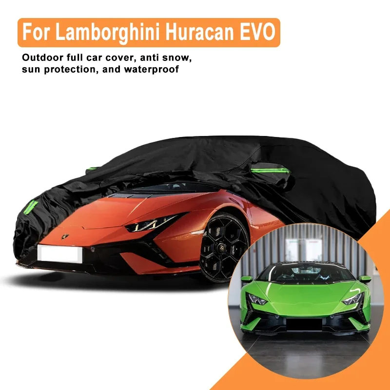 

Full Car Cover for Lamborghini Huracan EVO Outdoor Windproof Waterproof Dust Resistant Sun UV Protection with Reflective Strips