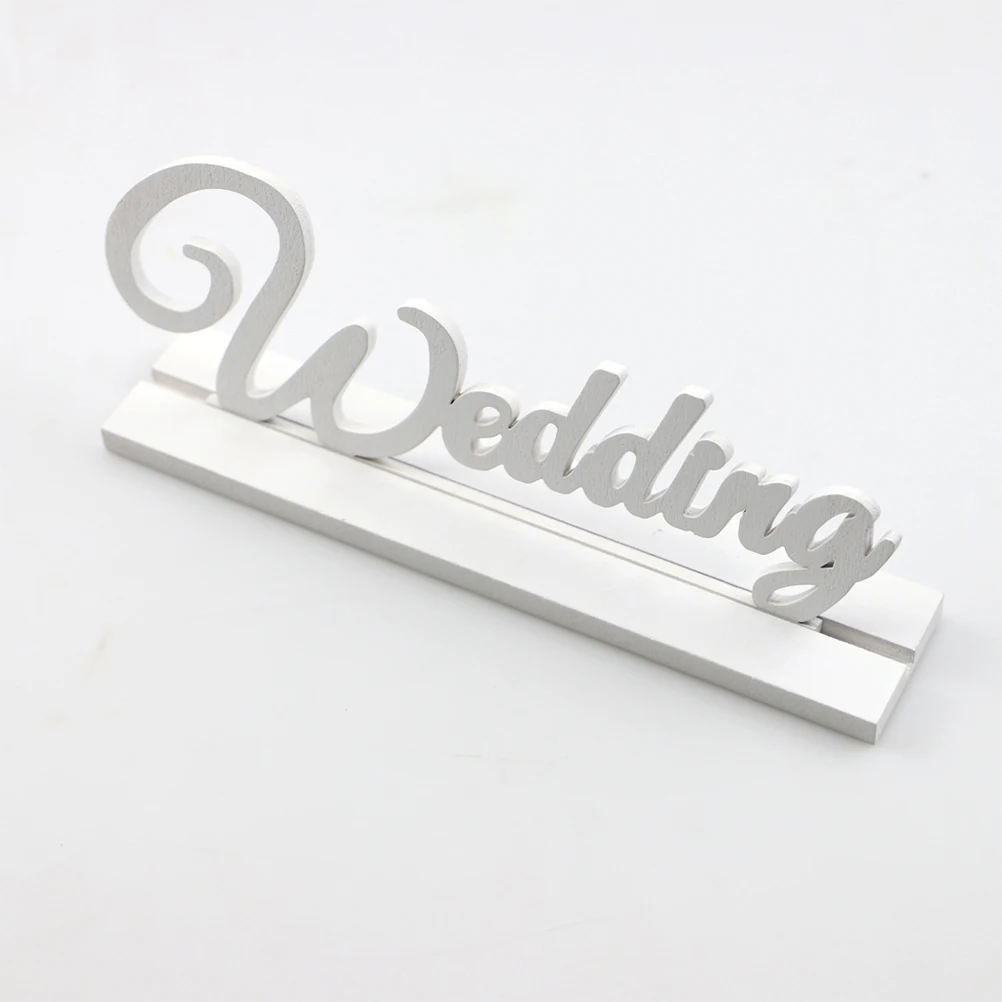 

Wooden Wedding Letter Signs Mr Mrs Sign Decorations Party Household Clear Line Multipurpose Adornment Wedding Table