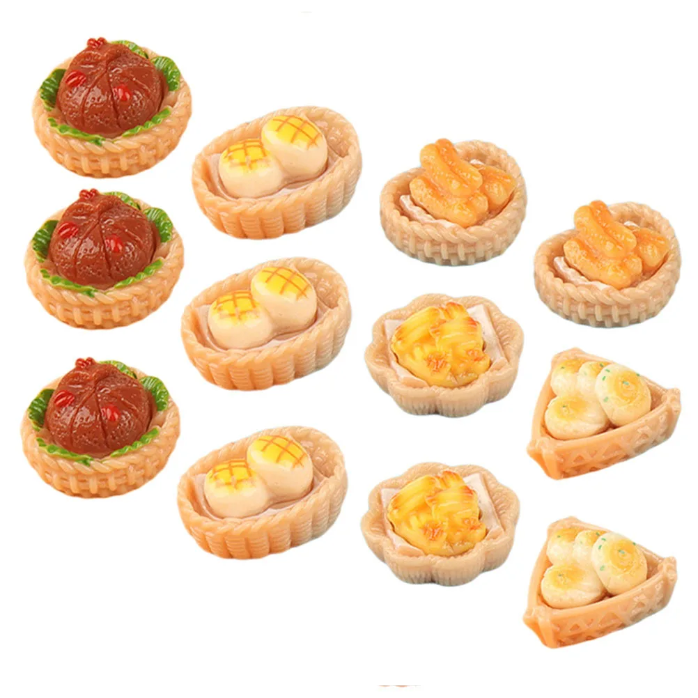 

12Pcs Tiny Chinese Food Models Vivid Fake Snacks for Mini House Decoration Craft Layouts Holiday Gifts Home Sweet Display