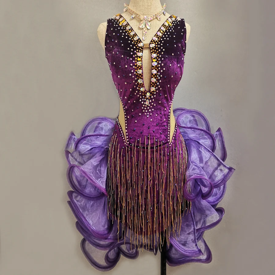 

Юбка для латинских танцев для детей и взрослых, костюм для выступлений, женская юбка для выступлений, самба, румба, ча-ча, новинка