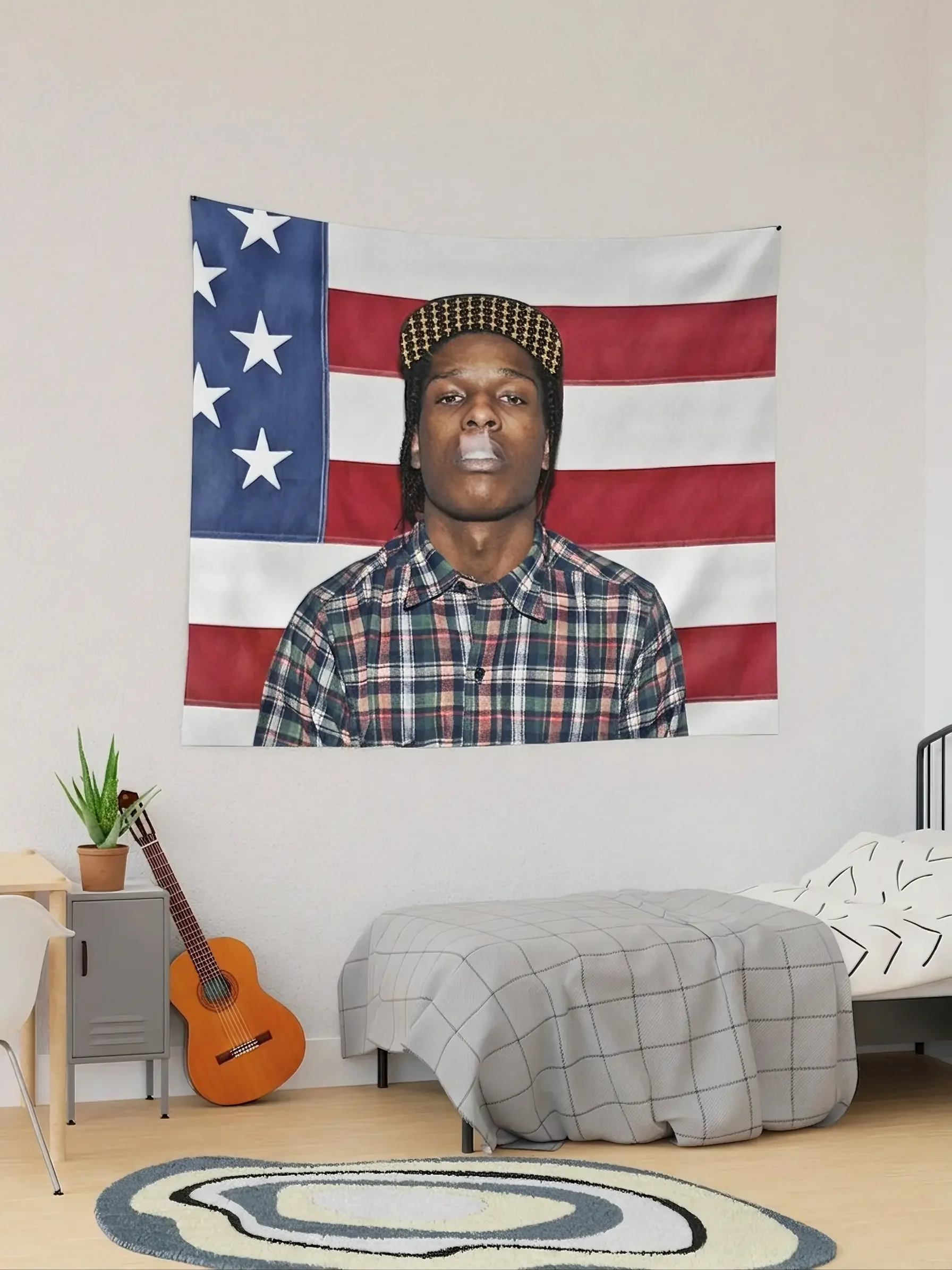 Hip-hop/Rap Style Room Decor Tapestry, Classic Music Album Art Tapestry, Bedroom Wall Hanging, Concert Backdrop, Fan Gift