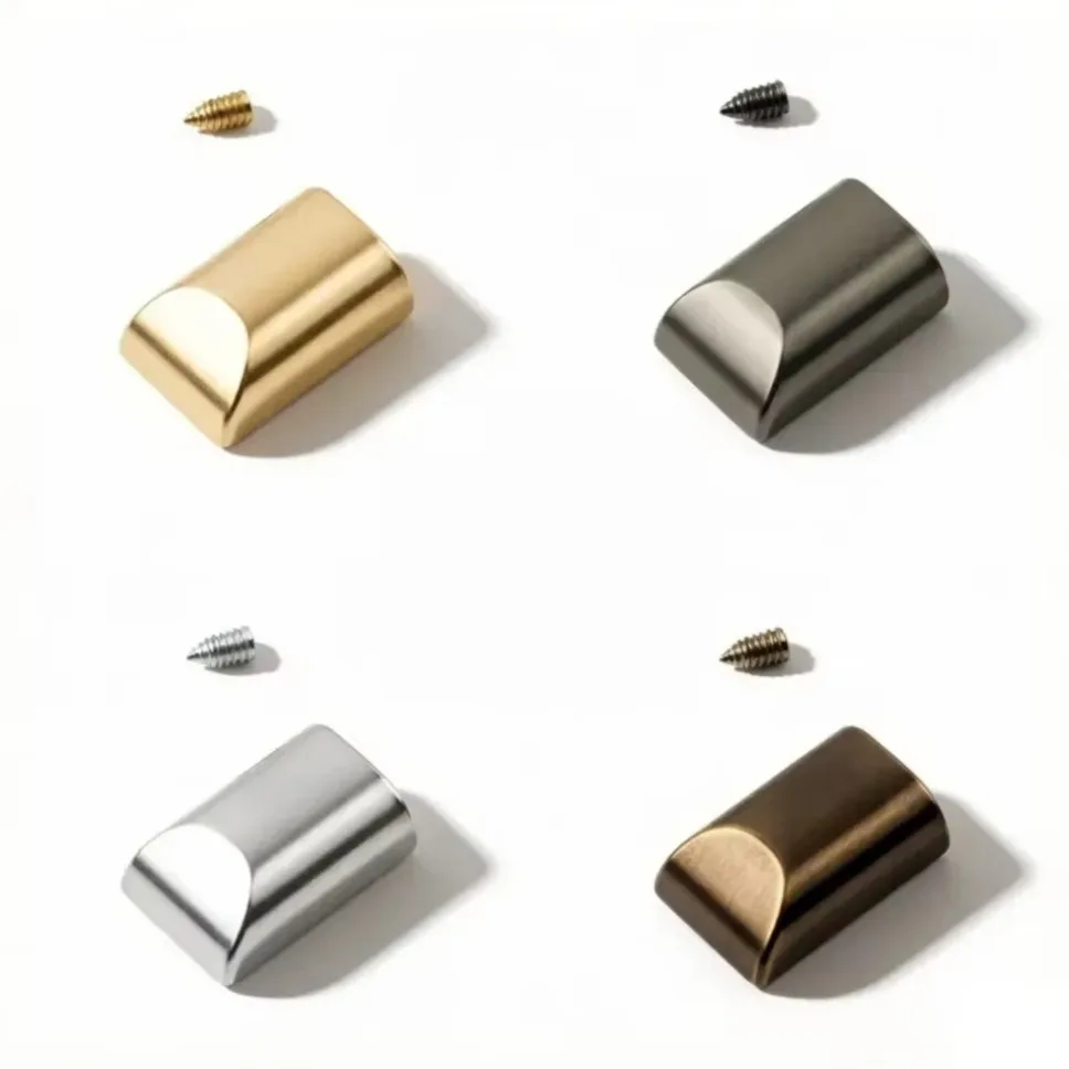 100/10Pcs Metal Zipper Stopper Zipper Tail Clip Stop Tail Plug Head with Screw DIY bag Leather Hardware Leather Craft WHOLESALE