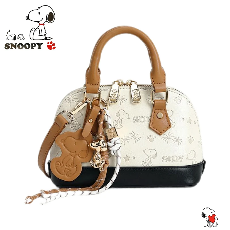 

Snoopy cartoon shoulder bag creative women's high-end shell handbag anime merchandise Christmas Halloween Valentine's Day gift.