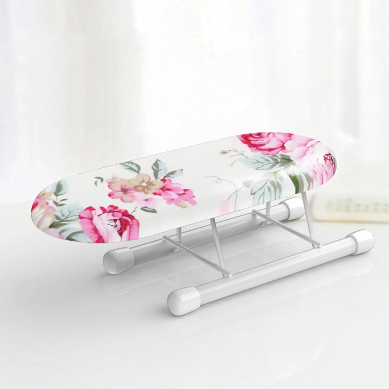 Metal Foldable Ironing Board With Removable Cover Machine Washable Portable Mini Ironing Board RackFor Travel Impact-resistant