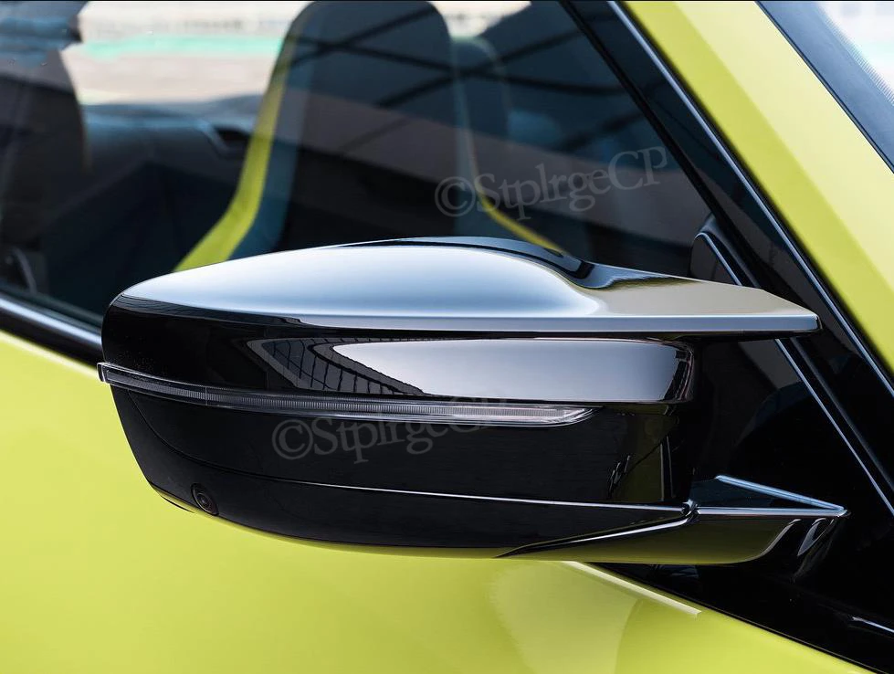 Pair Of Gloss Black Mirror Cover Caps – For BMW G20 G21 G22 G30 G31 G11 G14 G15 (LH Drive, ABS Plastic)