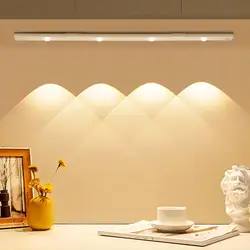 Luce dell'armadio sensore di movimento ricaricabile USB luce notturna ultrasottile per l'illuminazione dell'armadio da cucina 20CM/30CM/40CM/50CM