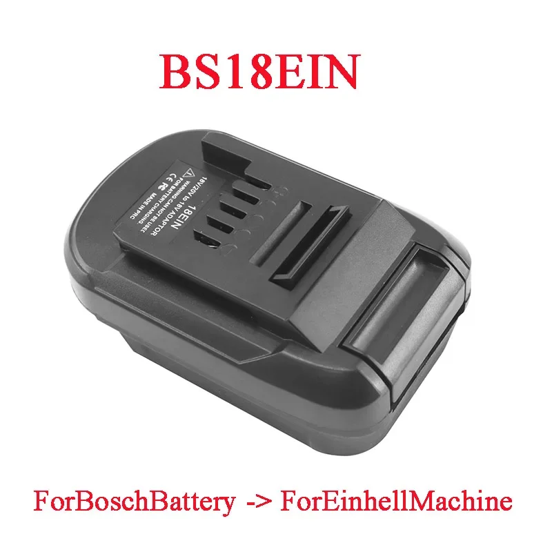 BS18EIN Adapter Converter voor Bosch 18V Lithium-ion Batterijen BAT609 BAT618G Batterij Converter voor Einhell Lithium Batterij Gereedschap