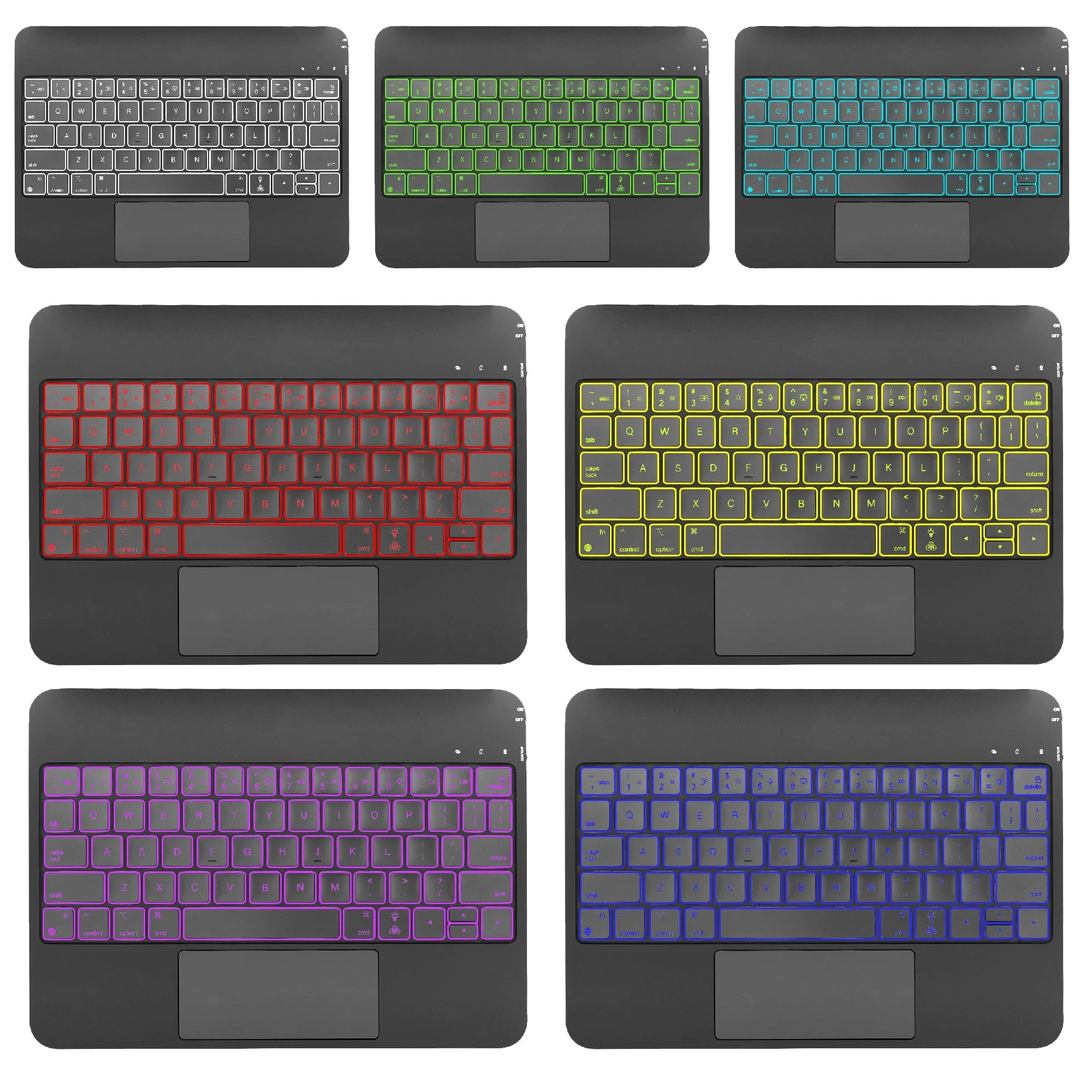 Smart Folio Magic Keyboard For iPad Air 11 13 inch M2/M3/M4,Backlight Keyboard For iPad Air 4 5,iPad Pro 11 12.9 /iPad A16 10th