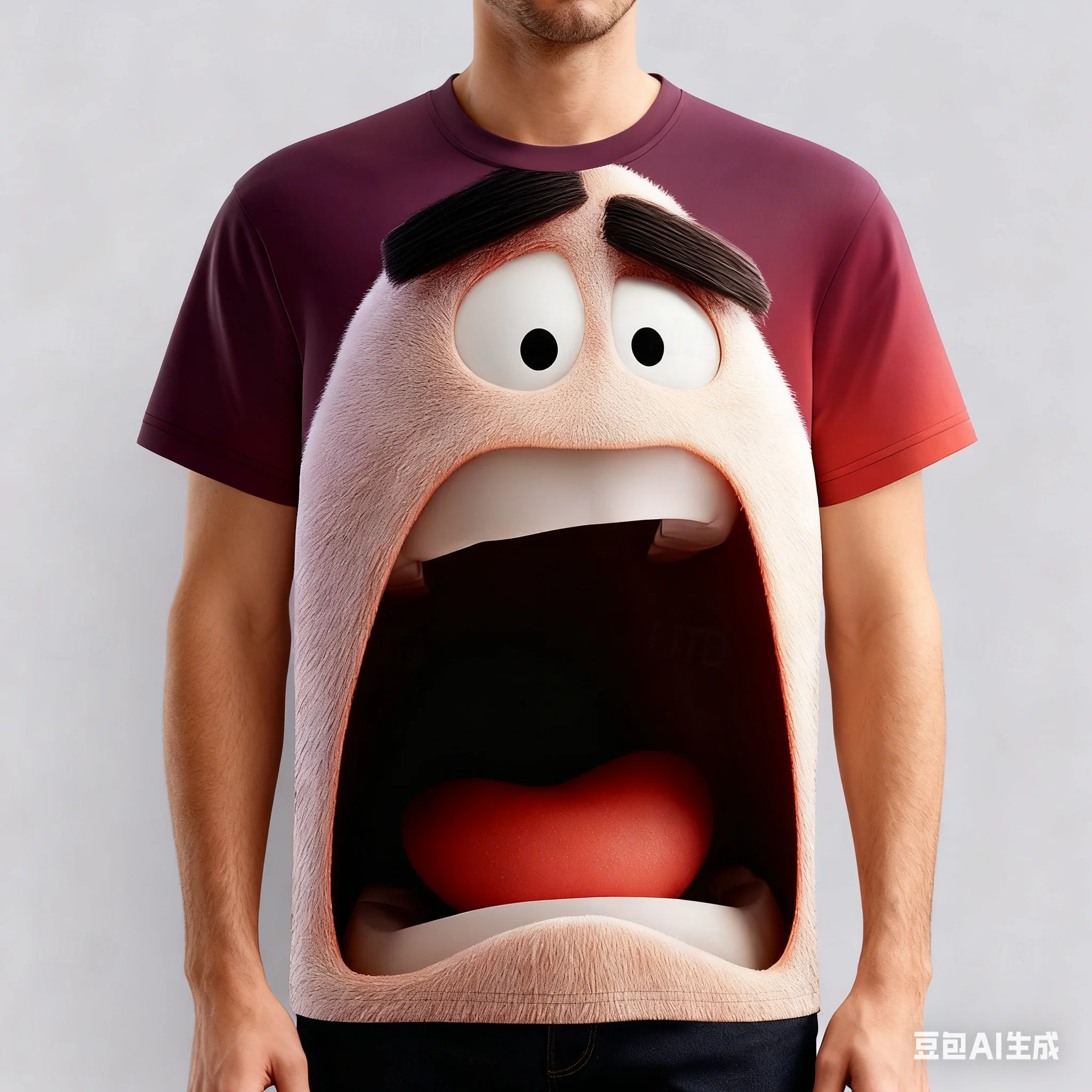 

Funny 3D Expression Print Men's T-Shirts Casual O-neck Short Sleeve Tops Street Hip Hop Harajuku y2k Clothes Fashion Loose Tops