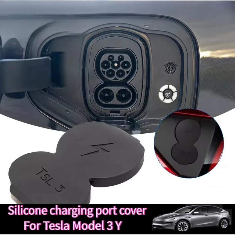

Для Tesla Model 3 Model Y Защитная крышка порта зарядки CCS EU Plug Версия Крышка Водонепроницаемая пылезащитная силиконовая автомобильная аксессуары