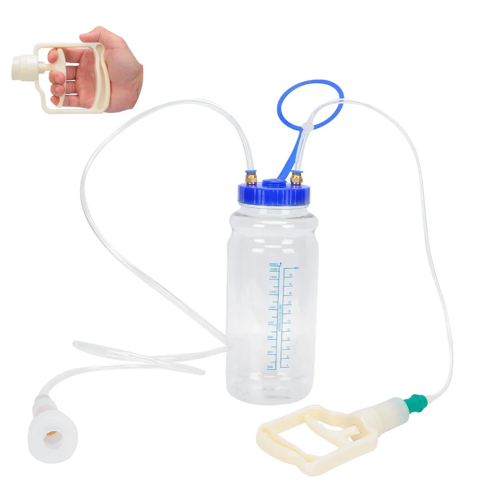 1 set Vacuum Pressure Pump Goat Milking Machine Single Head Design Clear Transparent Material Manual Goat Milker