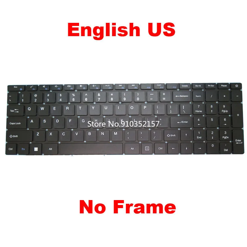 Teclado Inglés para ordenador portátil, accesorio para Gateway GWTN156-1, GWTN156-4, MB3661028, GWTN156-5, PRIDE-K3960, N15GS9, N15CS9, X317H