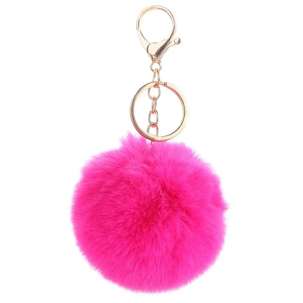 

Ornaments Key Ring Handbag Charms Fluffy Pompom Car Keyring Car Keyring Pom Fluffy Key Chains Fur Ball Keychain Key Holder