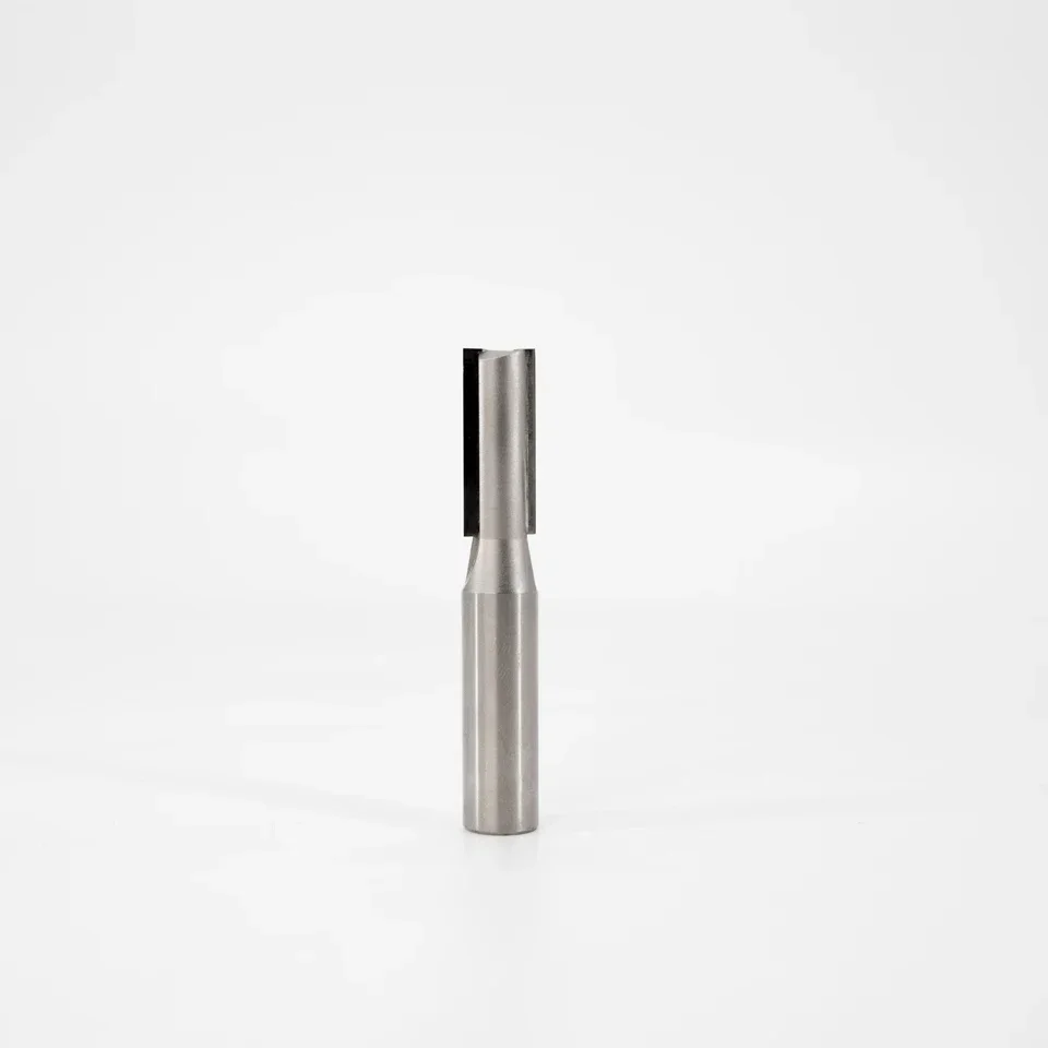 1 st PCD Bodem Schoonmaken Hout Diamant Rechte Router Bit 3 en 4 Fluiten CNC Platte Frees Hout Frees Metrische Grootte