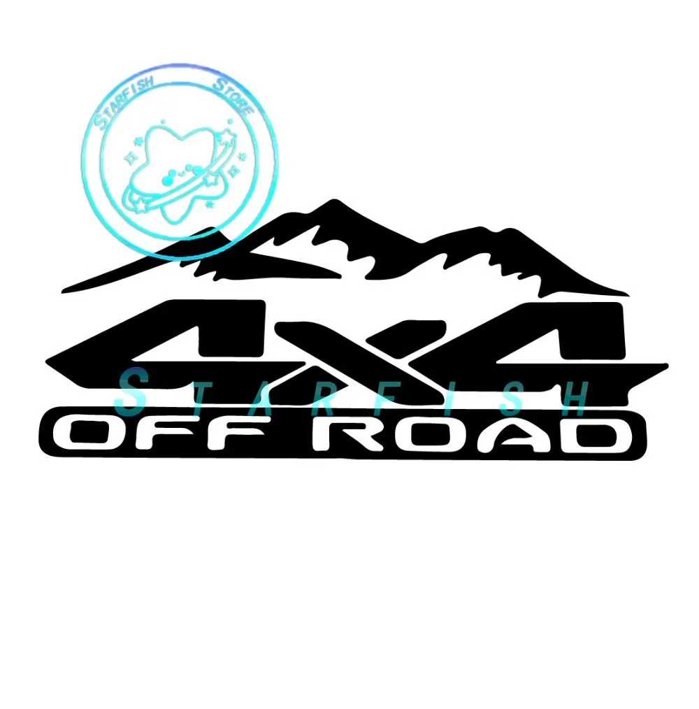 

4x4 Off-road Vehicle Sticker Suitable for RV, SUV, Motorcycle, Travel Box, Waterproof and Sunscreen