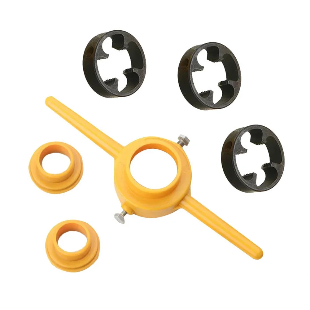 Thread Tool Maker Pipe Threader, Handle Tools, 200mm, Comprimento Total 50mm, Menor Diâmetro, NPT, Plástico, Liga, 1/2