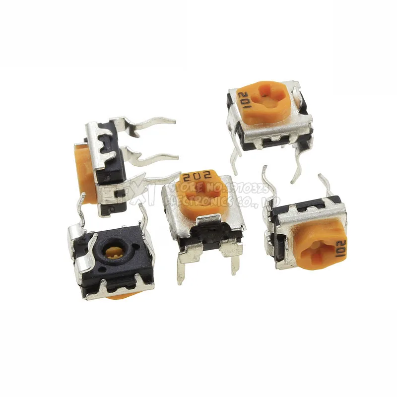 20pcs WH06-2C 100 200 500 1K 2K 5K 10K 20K 50K 100K 200K 500K 1M ohm Trimmer Potentiometer variable resistors WH06