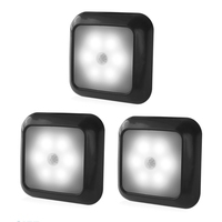 6 LED Night Light PIR Auto Motion Sensor Night Lamp For Children Living Room Bedroom Home Staircase Closet Night Light Lamp