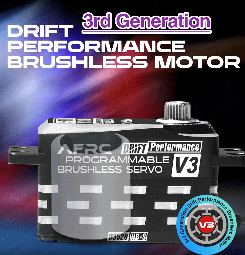 AFRC D3520HB-S Programmierbares Smart Anti-Shake Bürstenloses Servo für YOKOMO Reve D SAKURA 1/8 1/10 Drift-Rennwagenmodell – Detail 6