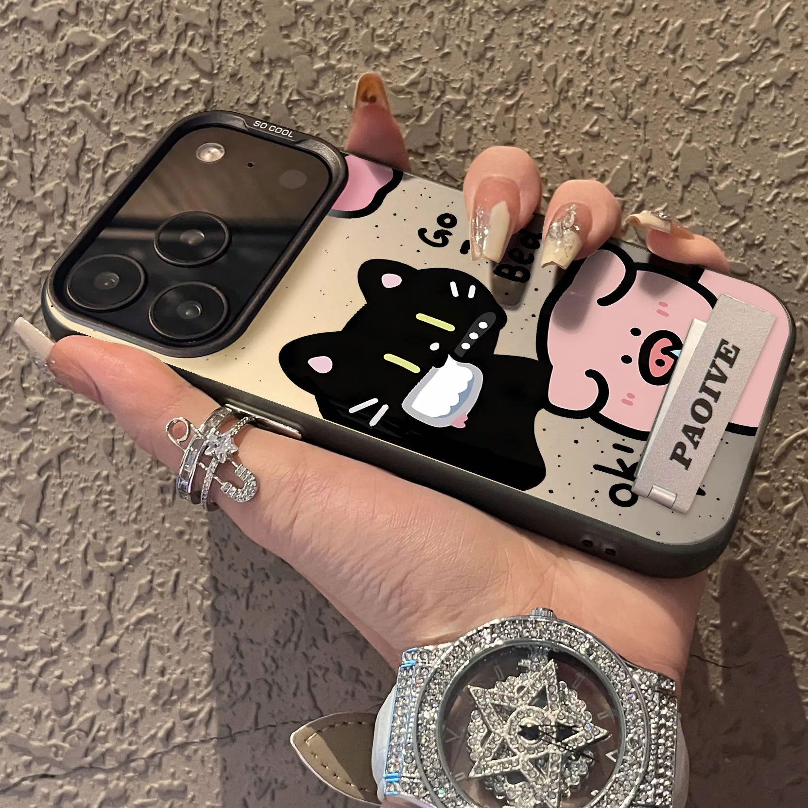 الوردي لطيف خنزير الكرتون نمط جراب هاتف آيفون 17 16 15 14 13 12 11 برو ماكس XS XR X SE 16E 16 زائد 17ProMax 17 ماتي غطاء