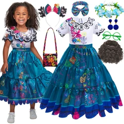 Costume Encanto pour filles, robe de princesse trempée, breloque pour enfant, Mirabel, carnaval, Isabela, cosplay, fête d'anniversaire, vêtements de Noël