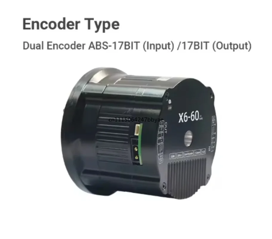 For RMD-X6-60 Servo Motor Supports EtherCAT CAN Motion Control Robot Joint With Crossed Roller Bearings High Bending Moment
