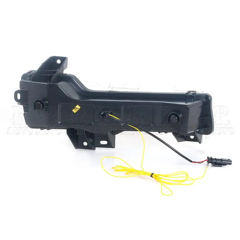 Car Front Bumper 2Pcs LED Daylight Fog Lamp Turn Signal Light DRL Daytime Running Light For Tesla Model 3 2017-2019 2020 2021 view 4