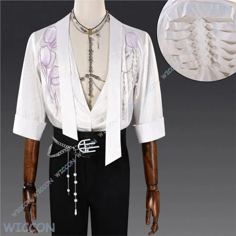 

Костюм для косплея CyLove and Deepspace Caleb с плавающими цветами, официальная игра, точный наряд, полный Zayne Rafayel, вечеринка на Хэллоуин Ani