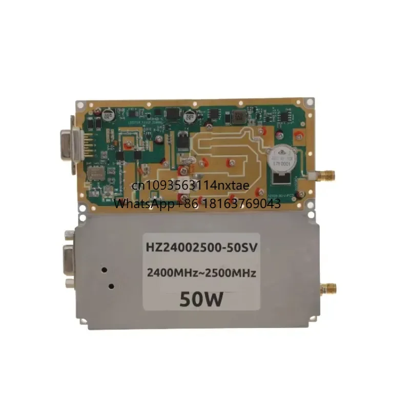 2026 Hot! High-Gain 2400-2500MHz S-Band Signal Protection Wideband 50W 2.4GHz Solid State Power Amplifier