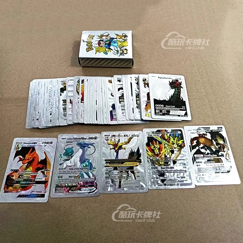 

PKM Gold Foil Card Black Card Board Game Card Game Collectible Board Game Gifts Anime Toy Peripherals The Boys Gifts Animal