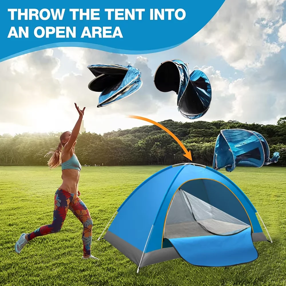 2-3 Person Automatic Quick Opening Tent Waterproof Sunproof Portable Folding Outdoor Camping Tent