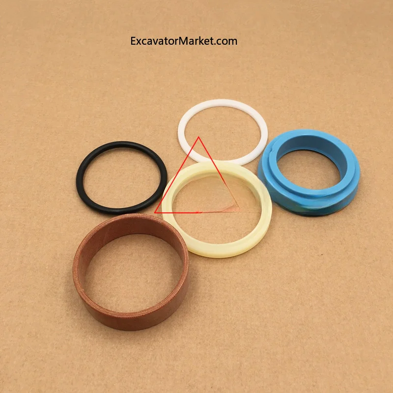 Excavator Spare Hitachi zax60/70 Tensioning Cylinder Oil Seal Repair Kit Traveling Chain Beat Oil Seal Seal O-Ring Excavator