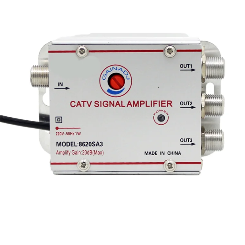 

B63B-8620SA3 20 дБ цифровая ТВ-антенна усилитель сигнала домашний кабельный ТВ-усилитель вилка европейского стандарта 220 В