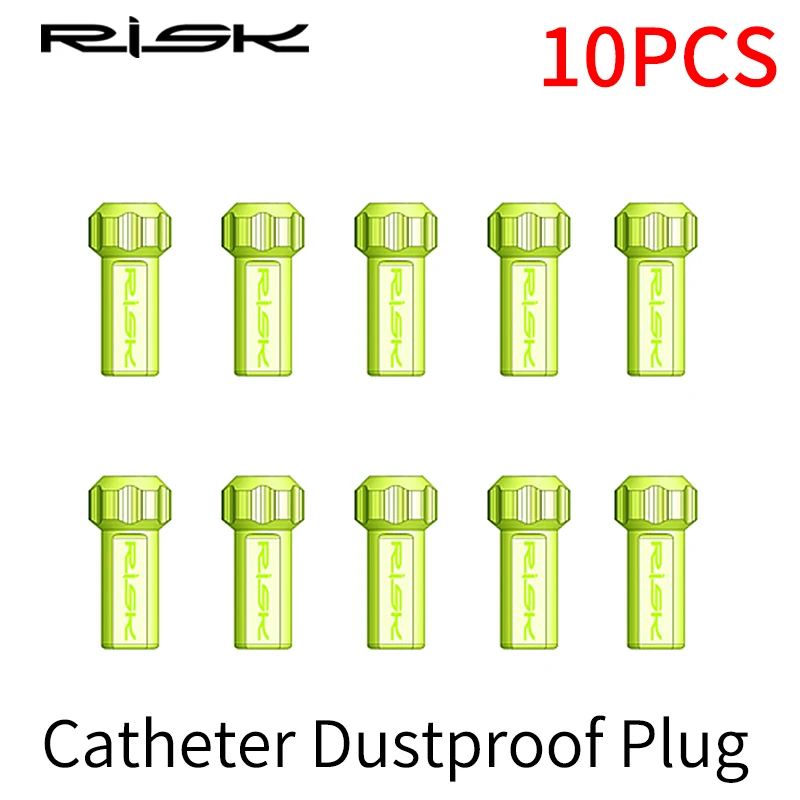 10PCS RISK MTB Road Bike Bicycle Protective Slick Lube Liner Catheter Dustproof Plug Dust Cover For Shift Brake Inner Line Cable