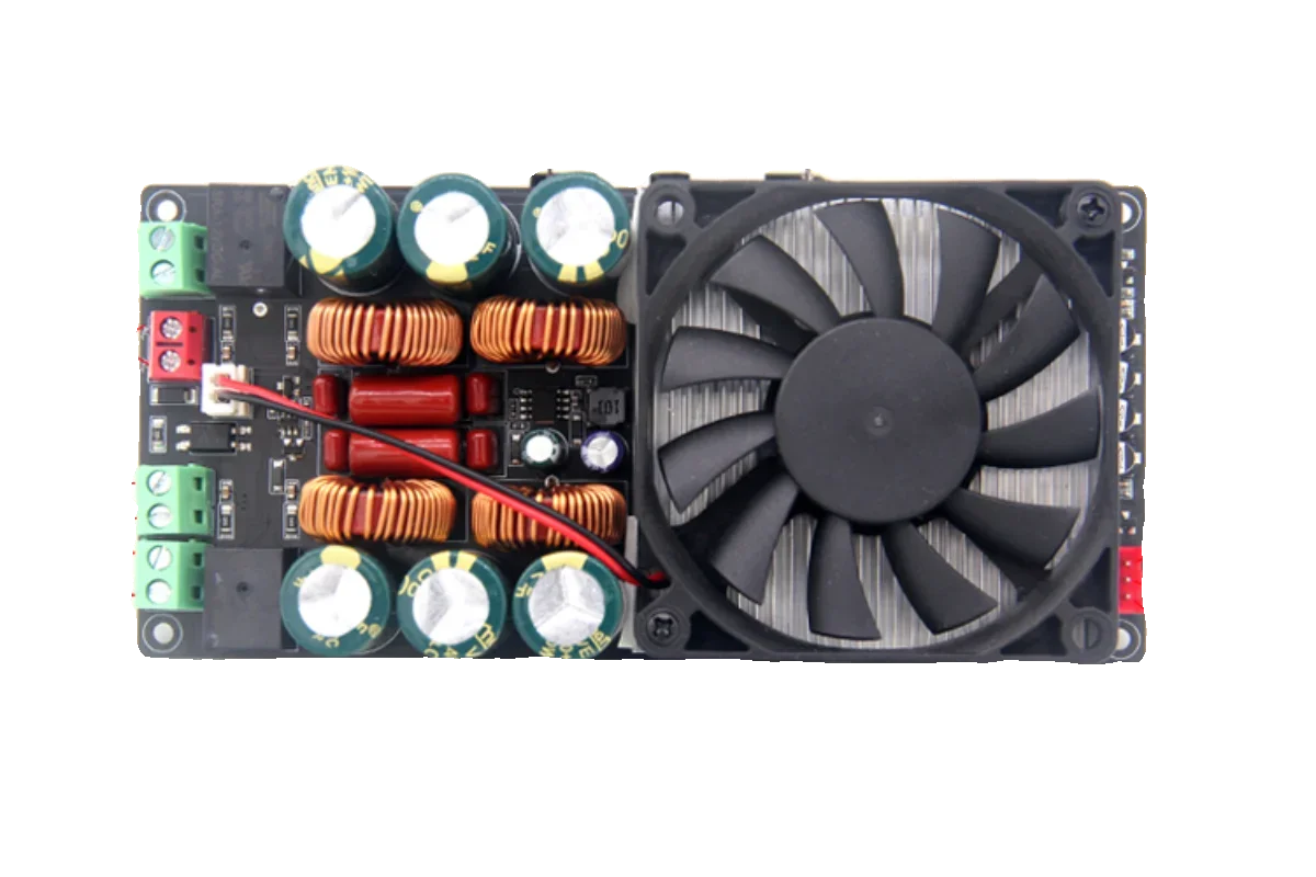 

HIFI single voltage stereo high-power D-class digital power amplifier board 2x600W ultra TPA3255 relay protection